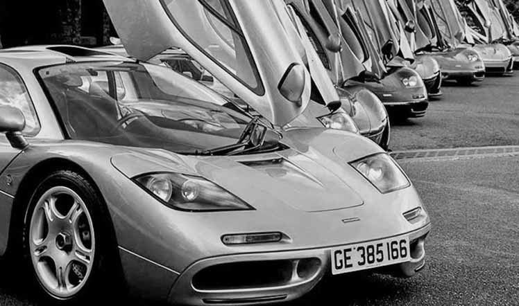 Several high end sports cars lined up